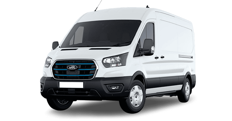 Renting Coches Eléctricos Ford Transit-Van 350 L3 BEV RWD Trend Blanco