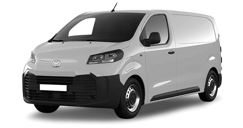 Renting Coches Eléctricos Toyota ProaceVAN EV L1 GX PLUS 75 kWh Blanco Polar