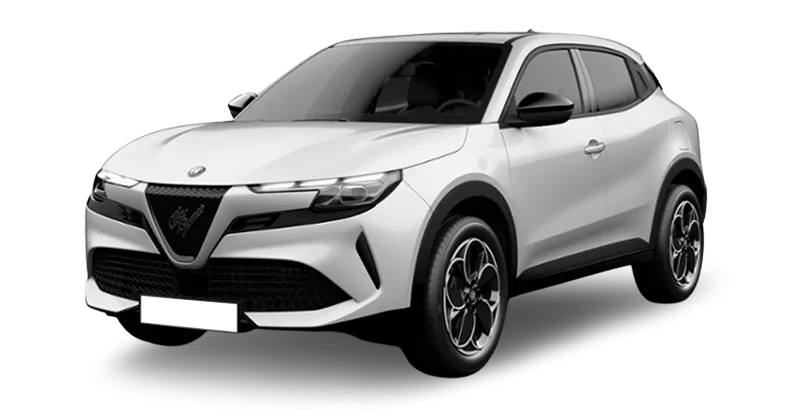 Renting Coches Eléctricos Alfa Romeo JuniorElettrica Blanco, Negro