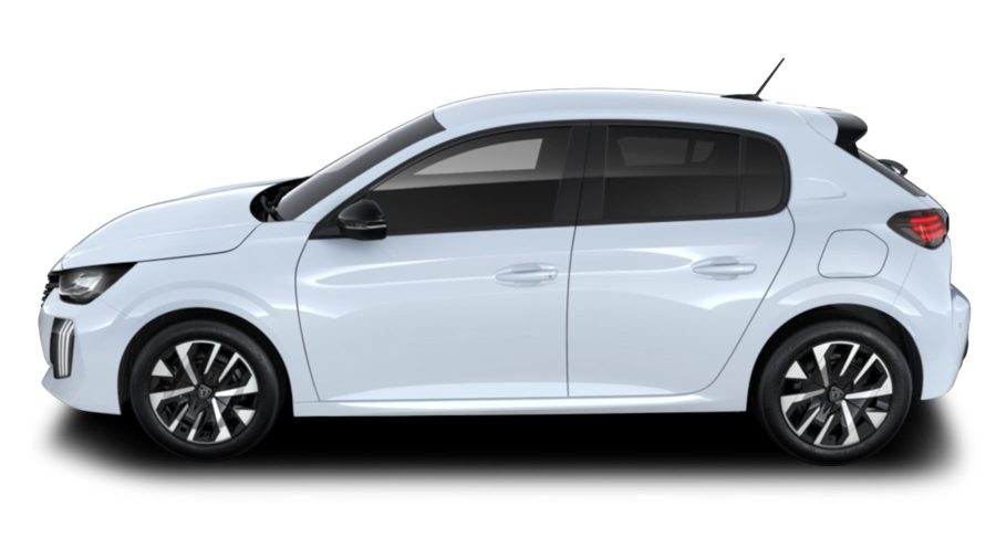 Renting Coches Eléctricos Peugeot e208Style Blanco Okenite